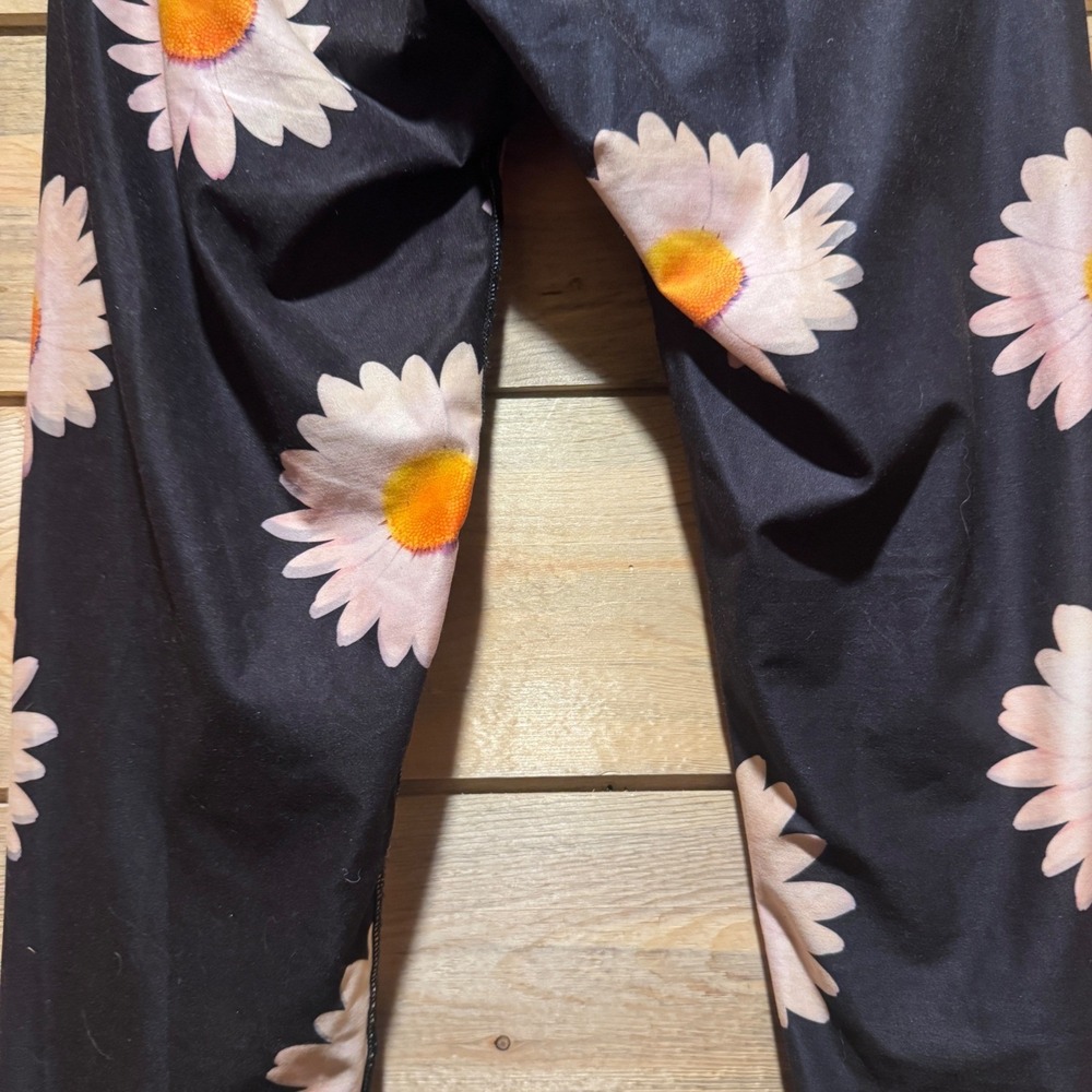 Teeki Daisy Yoga Leggings Black Small Eco Friendly Activewear Comfortable - Picture 6 of 7